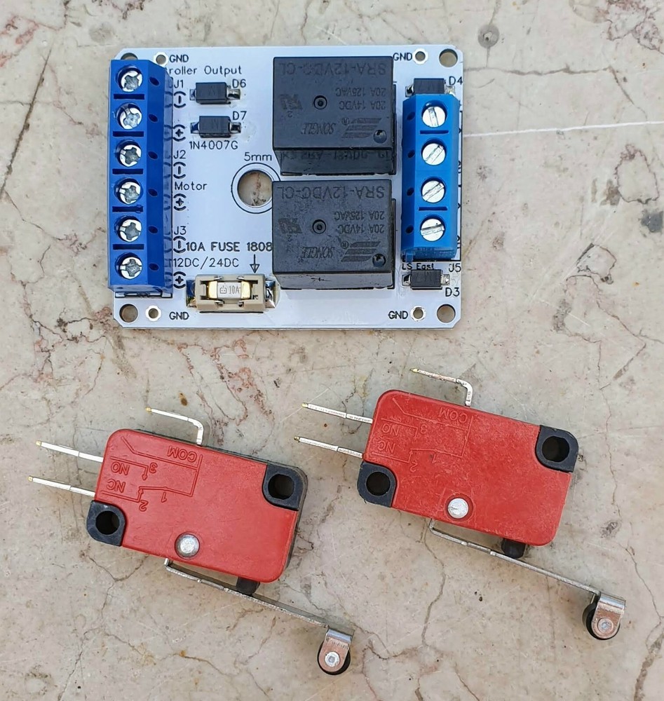 Single Relay Module Limit Switch's PV Panel Sun Tracking Control DIY 12V 24V 10A