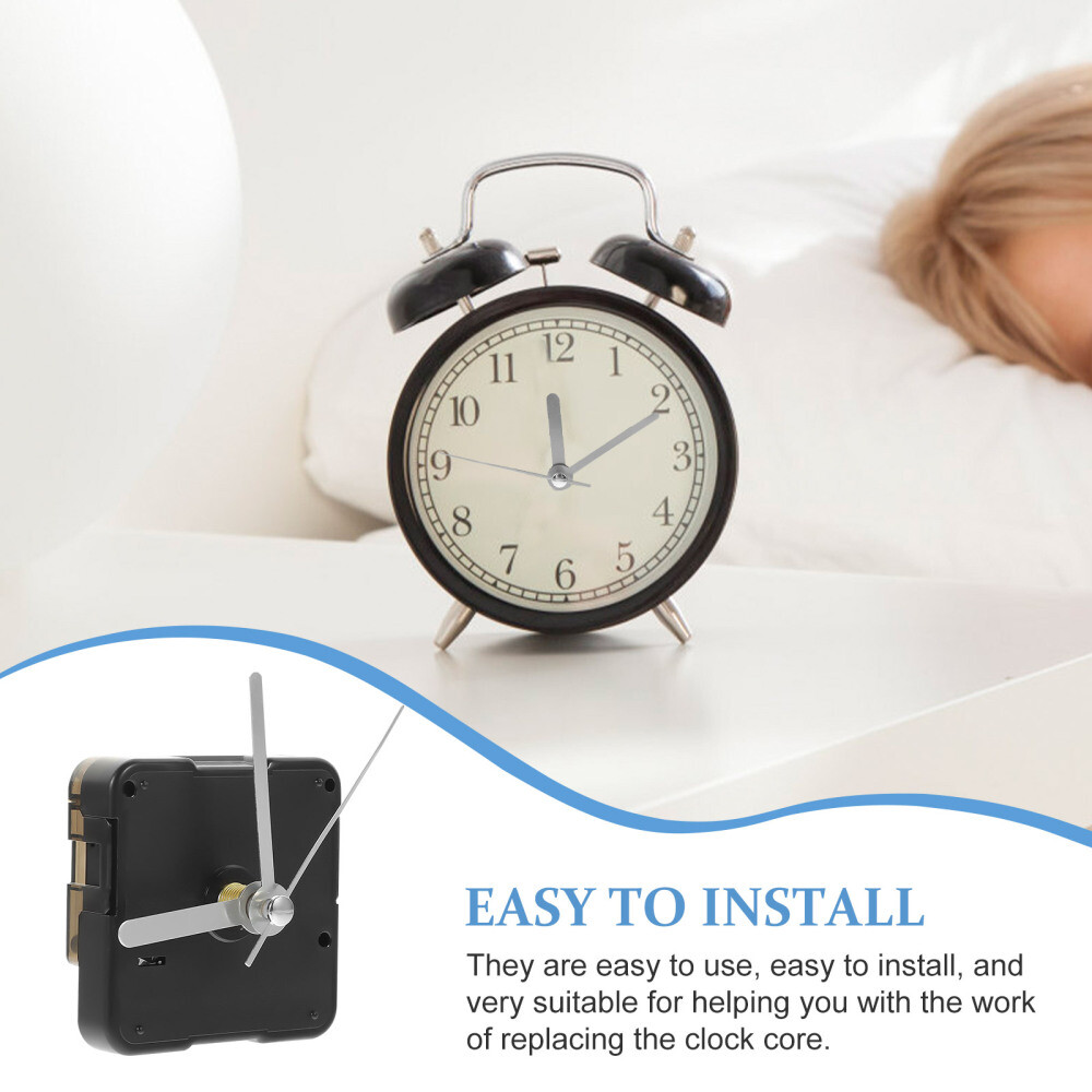 Clock Mechanism for Replacement DIY Silent Wall Movement Hardware Kit
