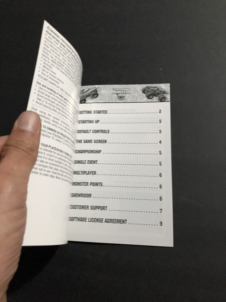 Monster jam ps2 manual Only