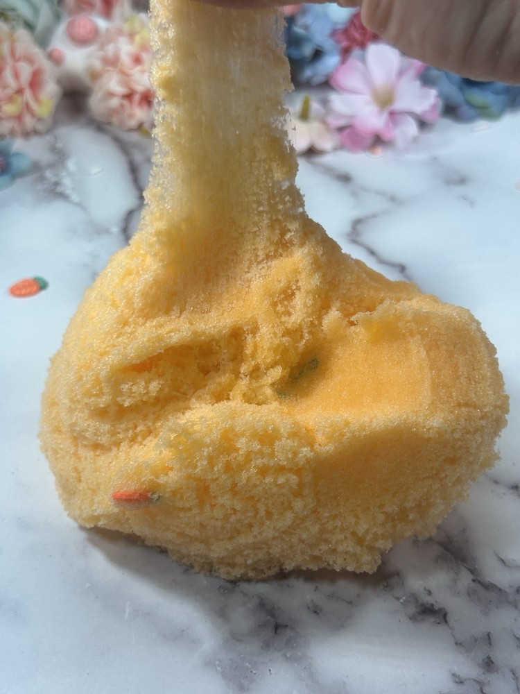 Bunny Carrot Pound Cake Icee Cloud Slime –Easter Edition- ASMR