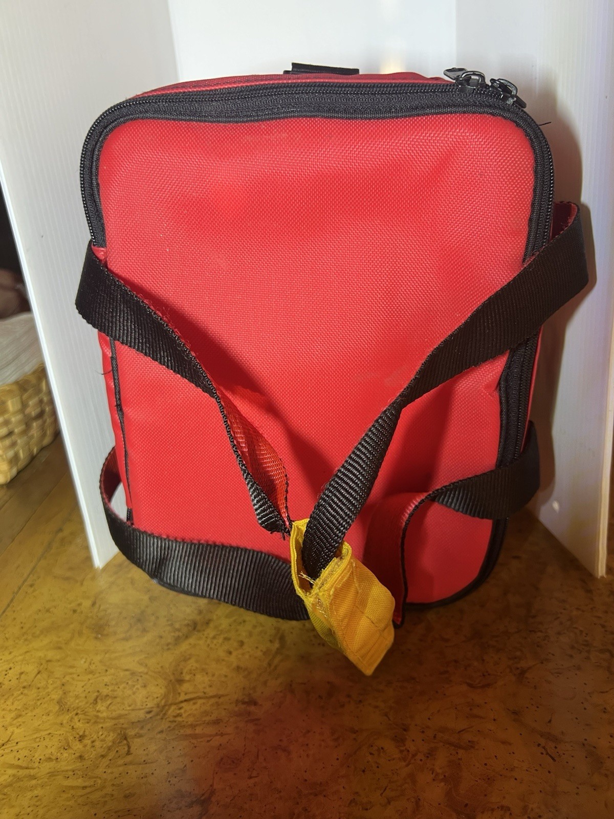 Vintage 1990s Marlboro Soft Sided Insulated Travel Cooler Lunch Bag Red Black