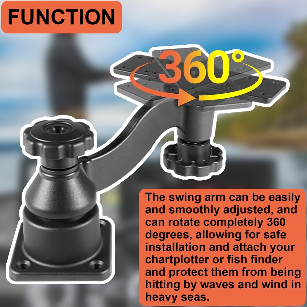 Replace RAM-109HU Horizontal 6" Swing Arm Mount for Fishfinders & Chartplotters