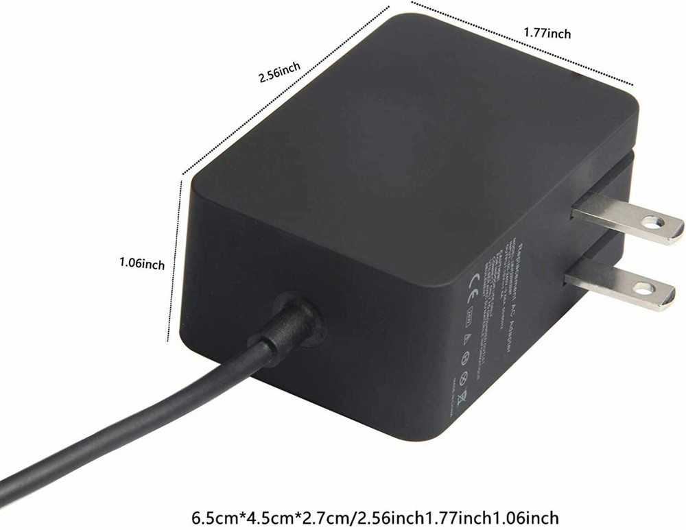 Surface 3 Charger AC Adapter Power Cord For Microsoft Surface 3 Tablet Laptop