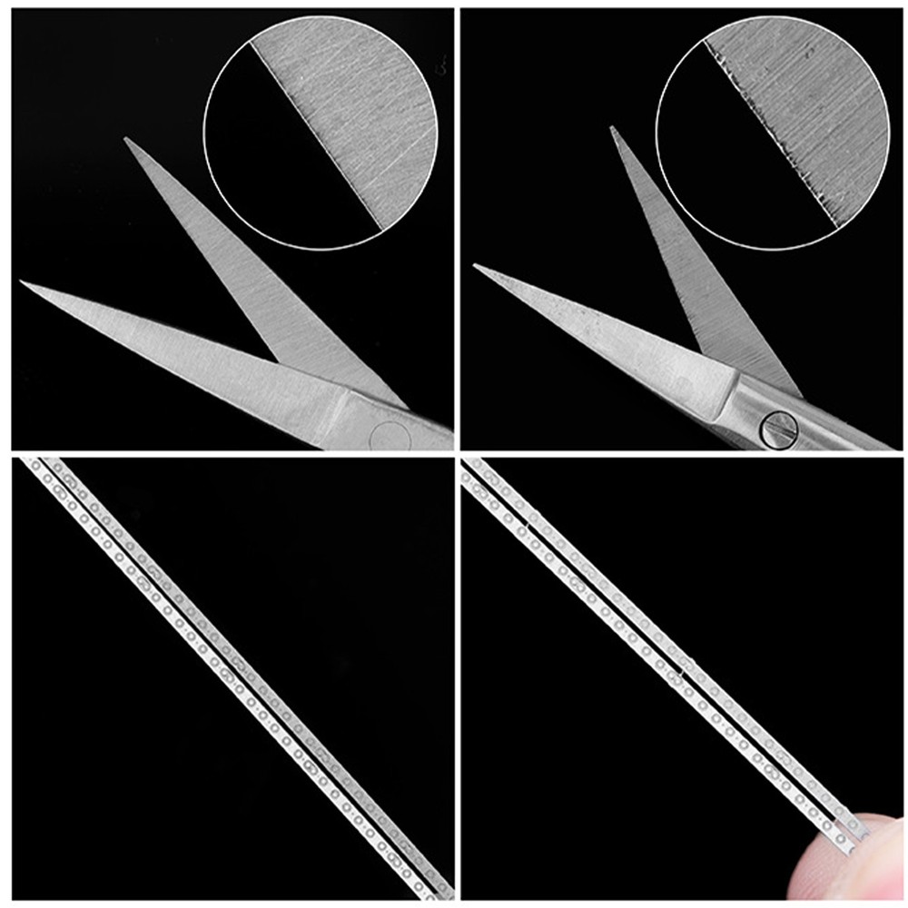 T10B02 Sharp Edge Stainless Steel Thick Modeling Scissors For Model Etching