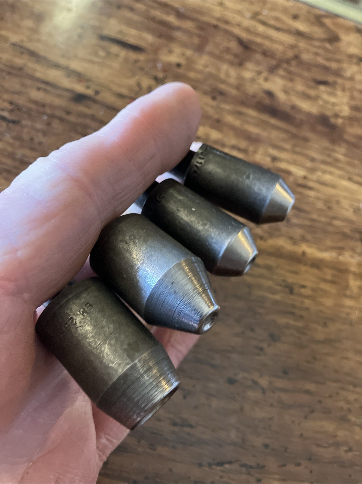 4 Lg Oval Head Rivet Squeezer Die 3/8 Shank Aircraft Aviation Brazier Belly Tank