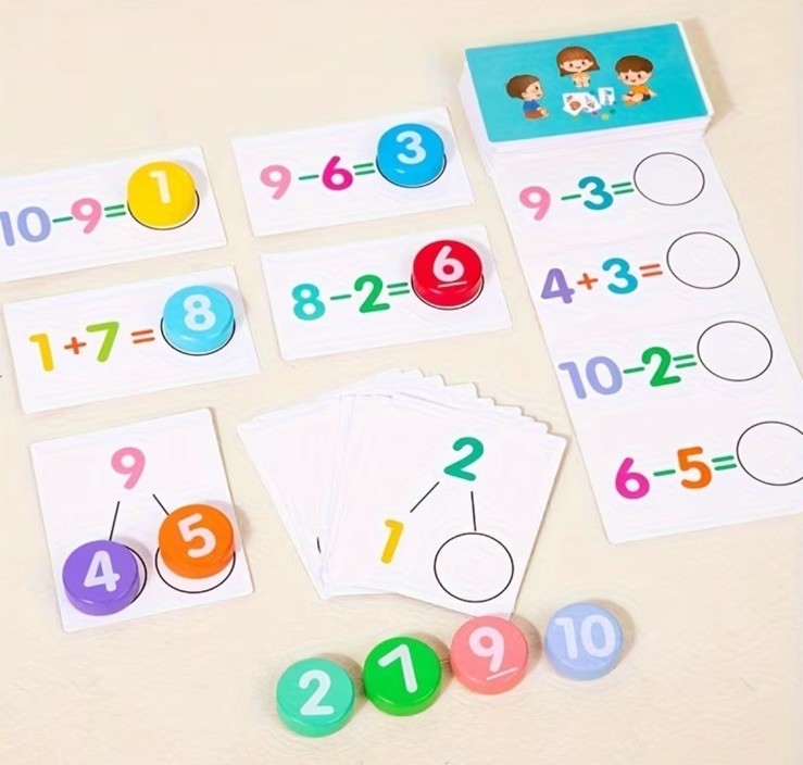 Digital Operation Card Educational Math Game Learning Toy Ages 6+