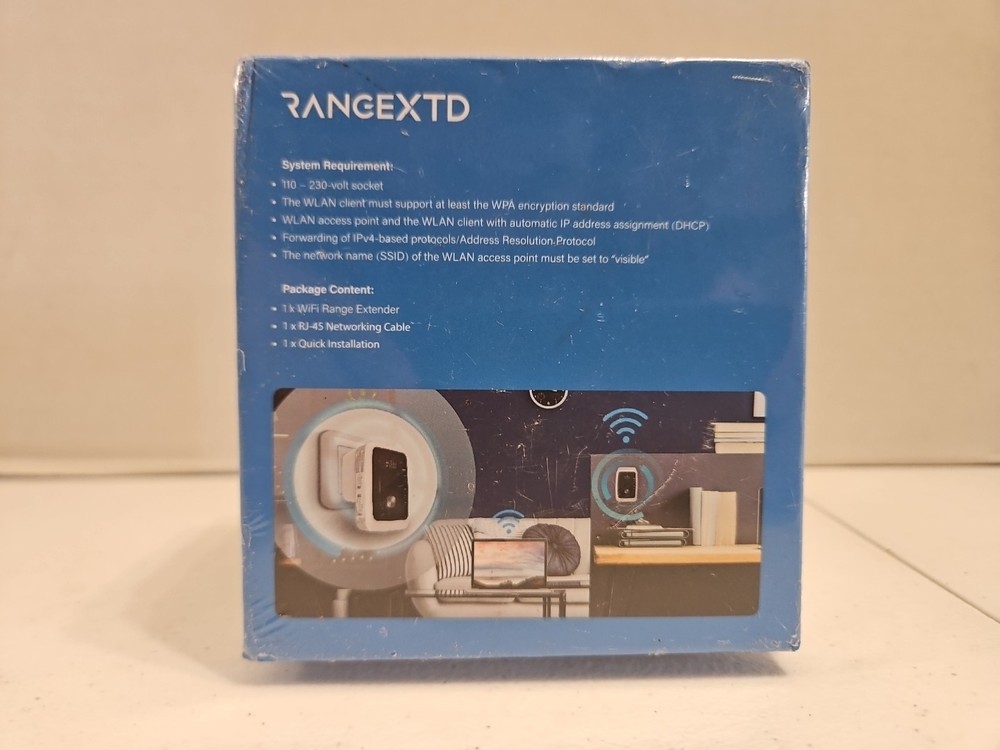 RangeXTD WiFi Range Extender Wireless Speed Up To 300mbps - New/Sealed E
