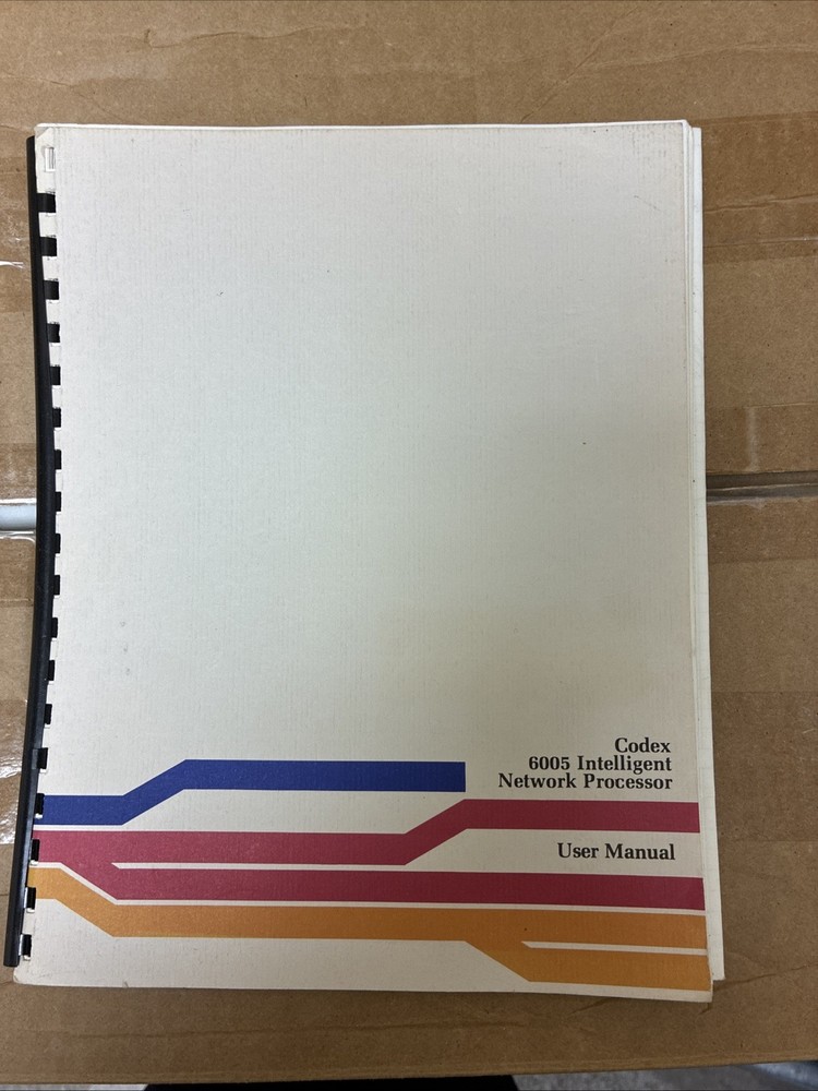 Codex 6005 Intelligent Network Processor User Manual