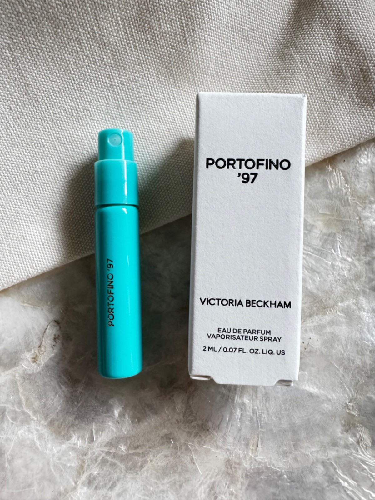 NEW! Victoria Beckham PORTOFINO '97 Eau de Parfum & VB BRANDED POUCH BNIB