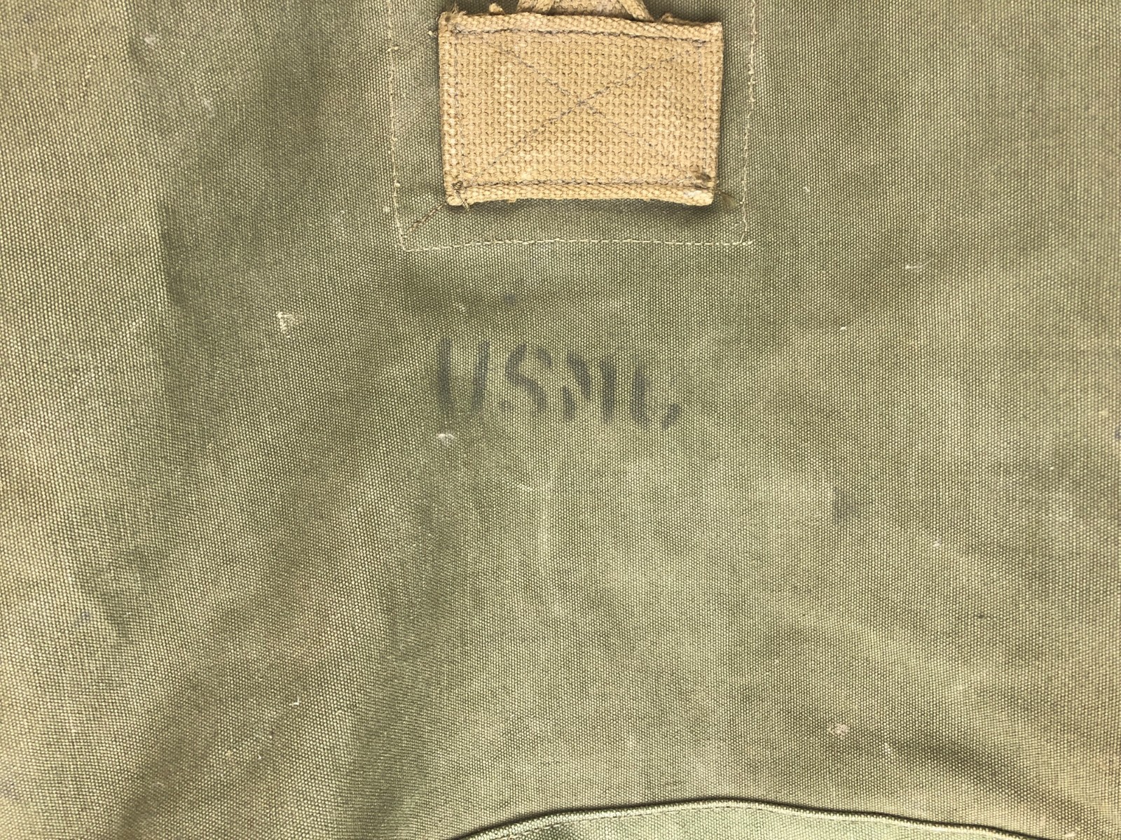 US Military USMC Marines Olive Drab Green Canvas Duffel Bag 30"