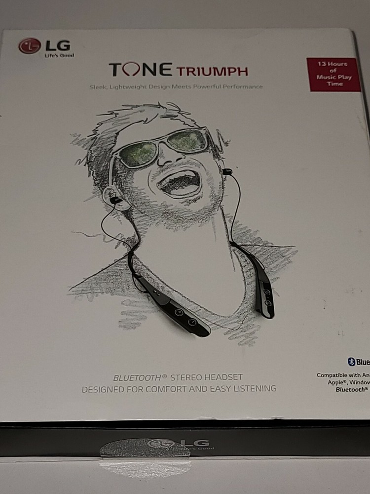 LG Tone Triumph Hbs-510 wireless Bluetooth headset NEW
