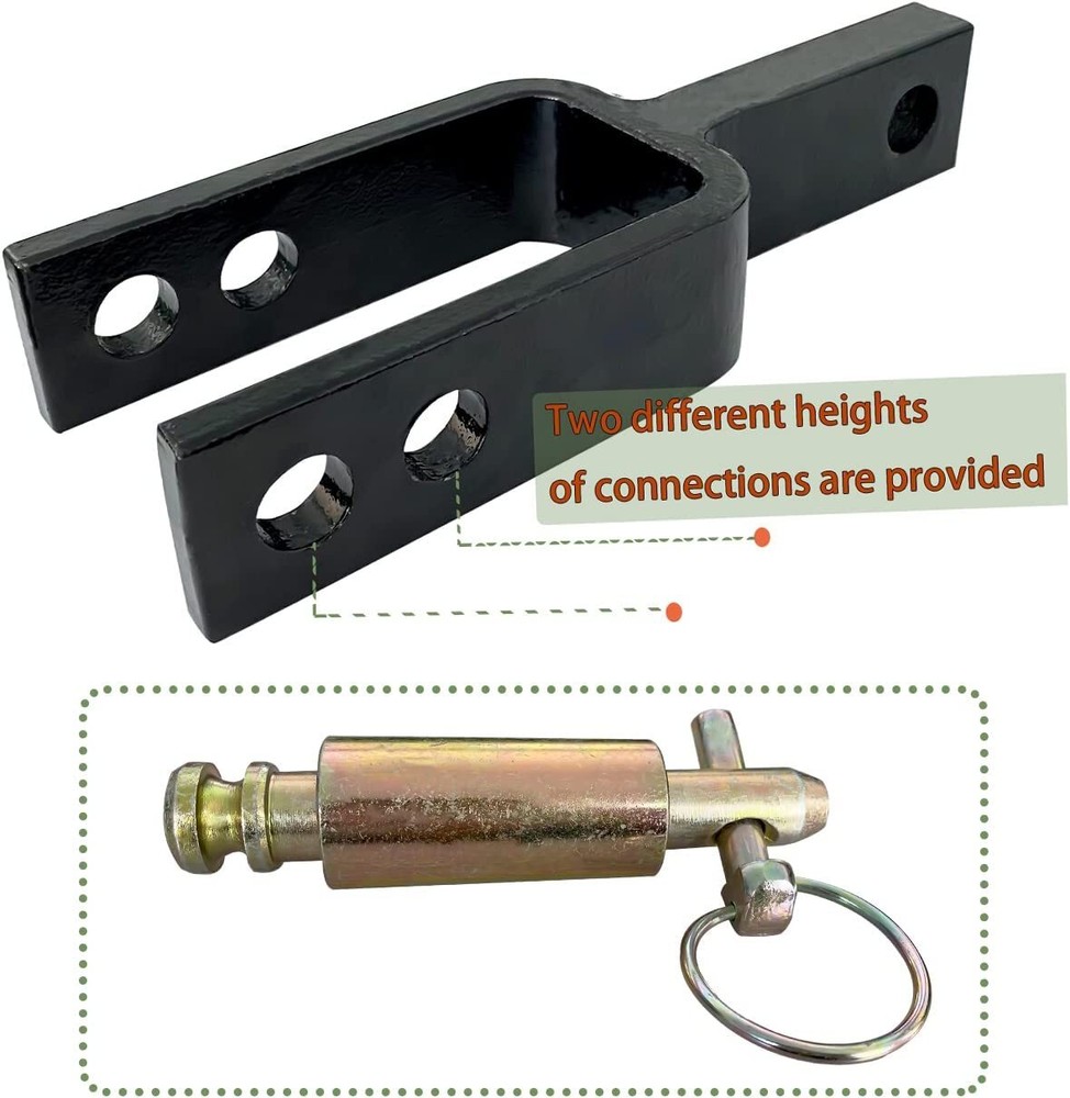 Versatile Quick Hitch Adapter with Adapter Sleeve for Category 1 Quick Hitch