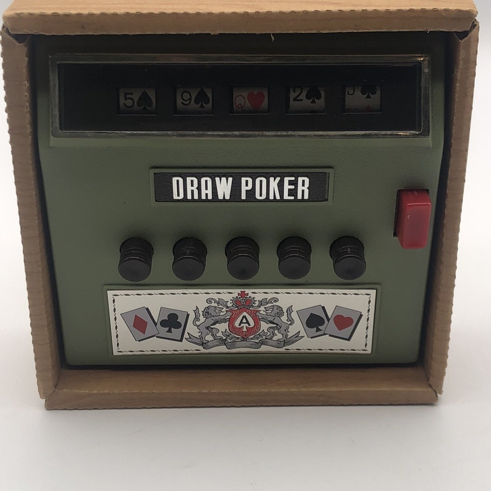 Cordless Electric Full Automatic Draw Poker Untested 1971 With Box