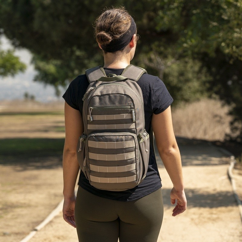 Versatile Unisex Backpack School Work Hiking MOLLE Straps Hydration Compatible