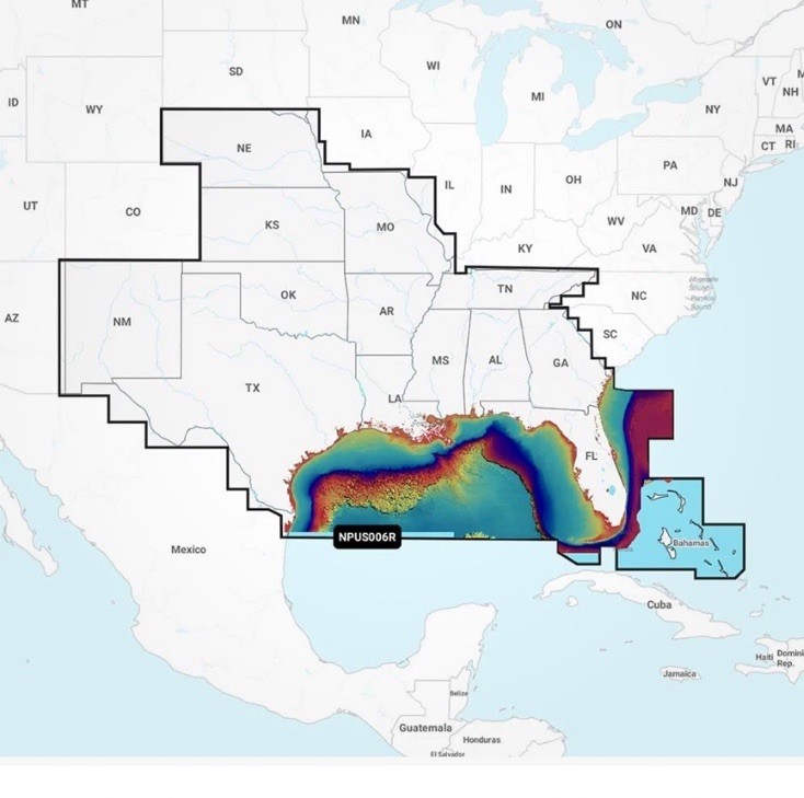 Navionics Platinum+ NPUS006R US South Gulf Coast Chart Marine Map microSD