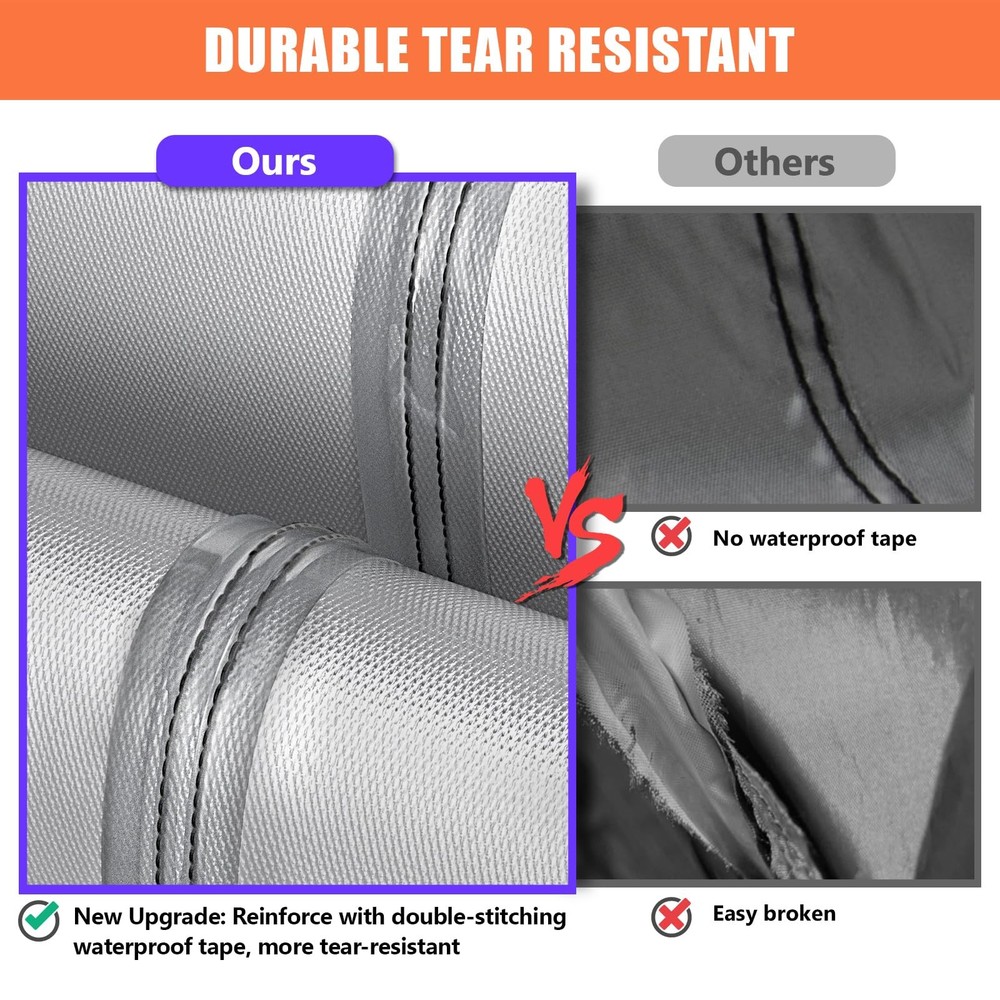 21Ft Round Above Ground Pool Cover Protector w/ Steel Rope