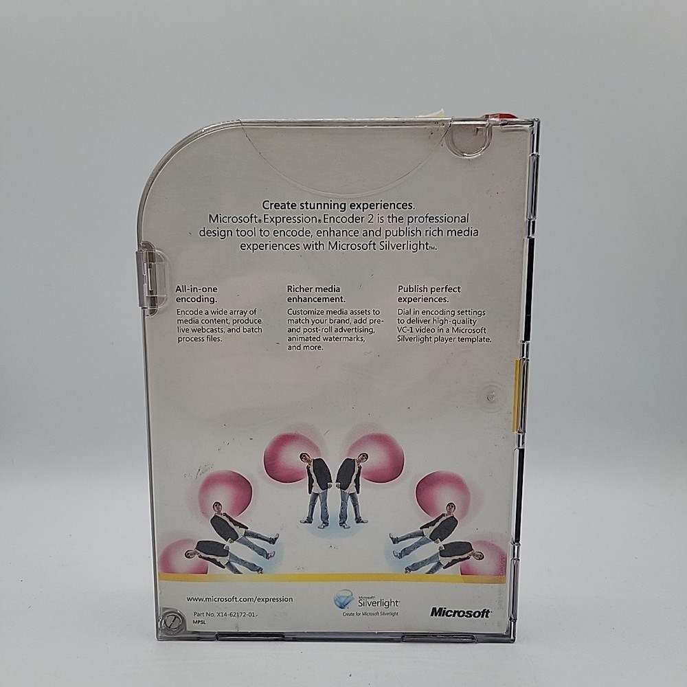 Microsoft Expression Encoder 2 for Windows X14-62172-01 Silverlight 2008