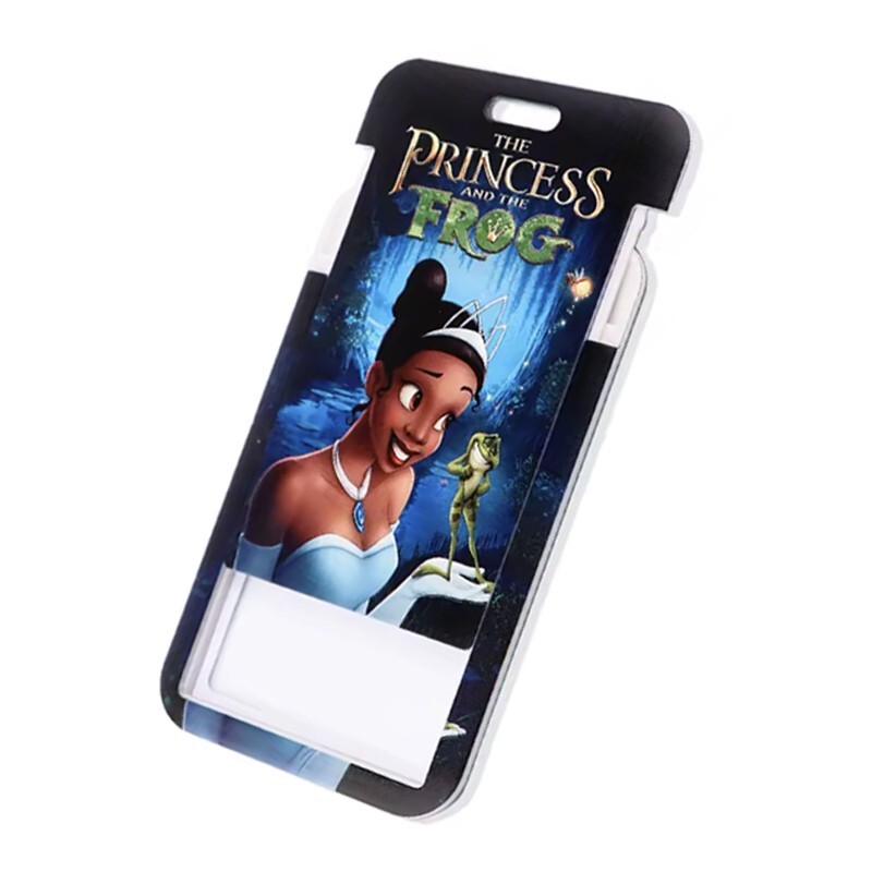 The Princess and the Frog Princess Tiana Themed Lanyard ID Badge Holder Keychain