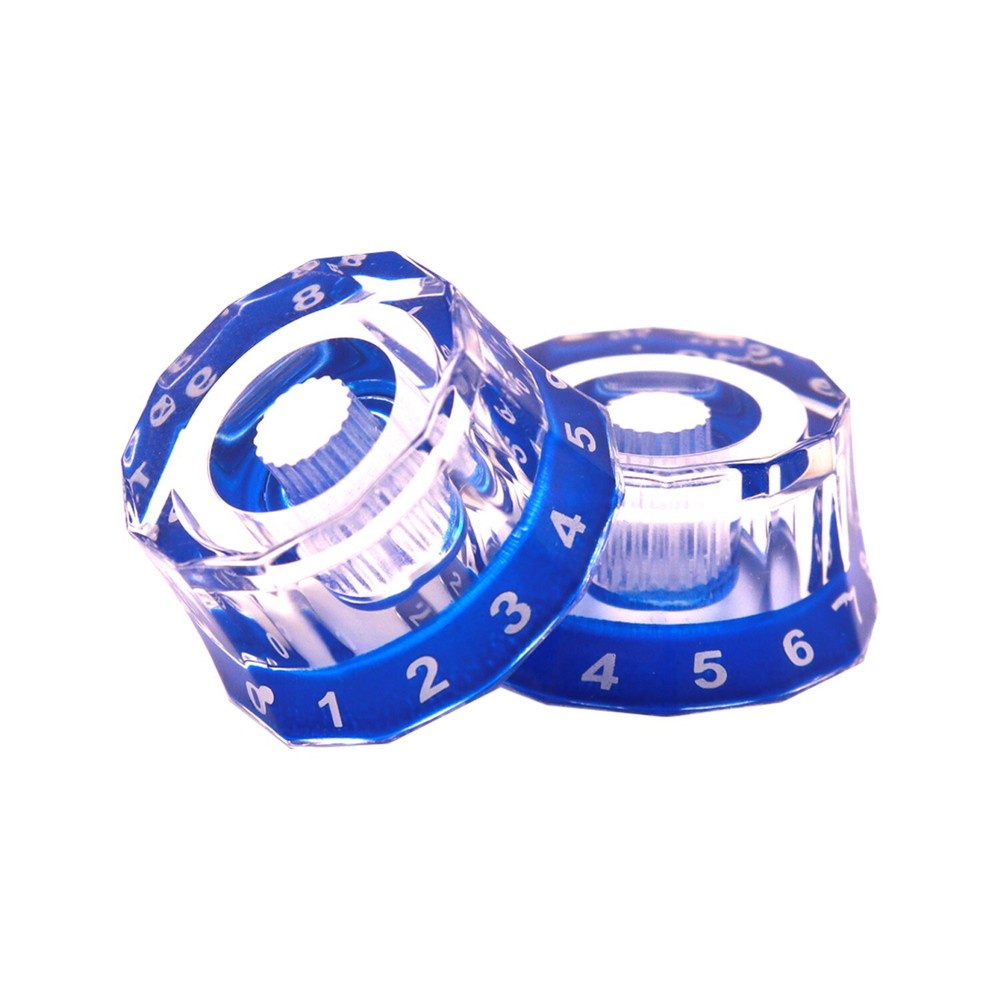 2X Electric Guitar Knobs Speed Control Knobs for PRS/LP/SG/Les Paul Guitar Blue