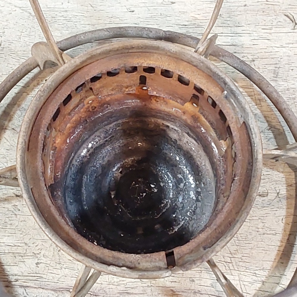 Dietz 39 Steel Clad Lantern - Frame and Ventilator - Surface Rust inside