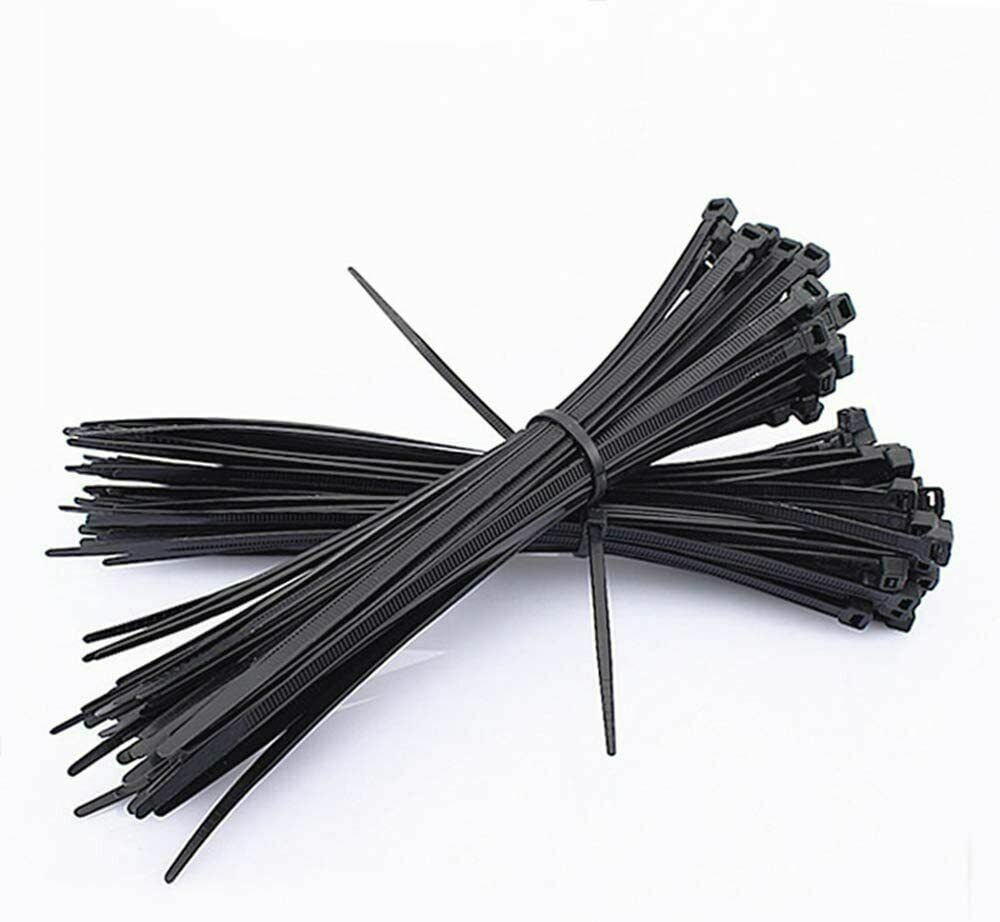 100 Cable Zip Ties 12 Inch Long Cable Ties Heavy Duty Nylon Cord Black 50lb test