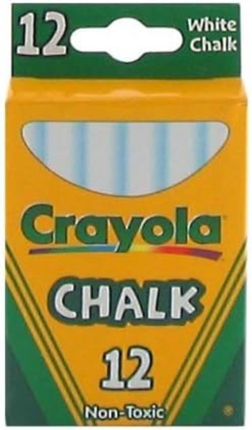 Versatile Non-Toxic White & Colored Chalks - Ideal for Classrooms & Home Use