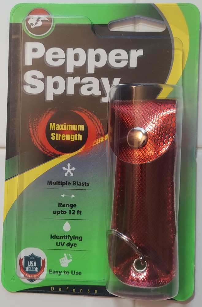MAXIMUM STRENGTH PEPPER SPRAY SELF DEFENSE SECURITY PROTECTION