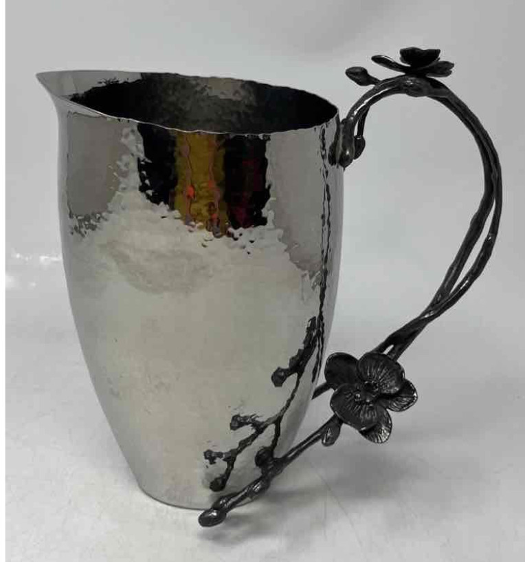 Michael Aram Black Orchid Pitcher Stainless Steel Black Nickelplate