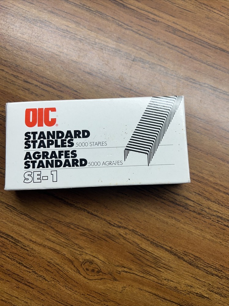 OIC Standard Staples SE-1 5000 Staples. Chisel Point. Used