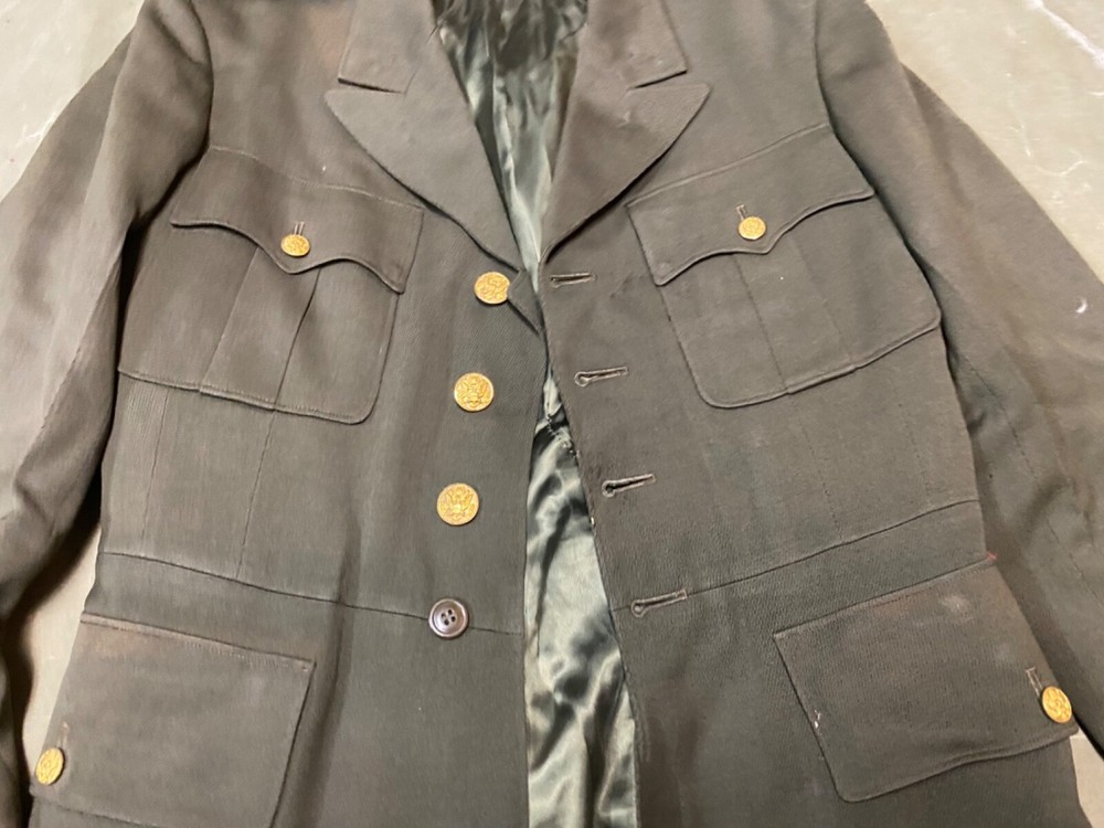 ORIGINAL WWII US ARMY OFFICER CLASS A DRESS JACKET- MEDIUM 40R