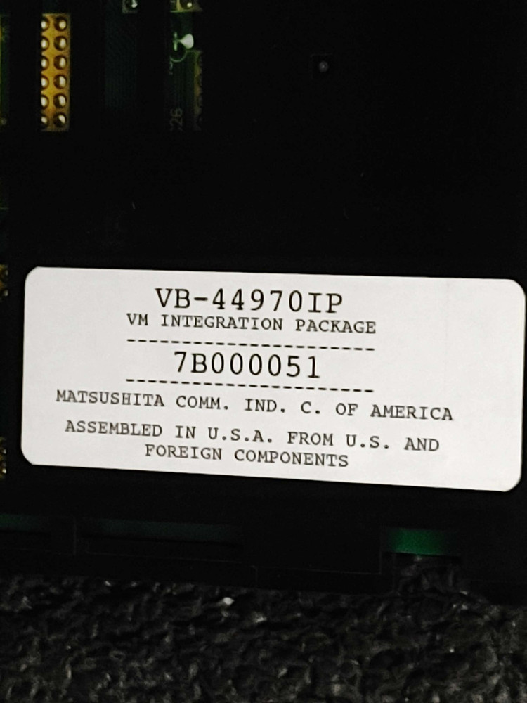 Panasonic Matsushita VB-44970IP Application Processor Interface API