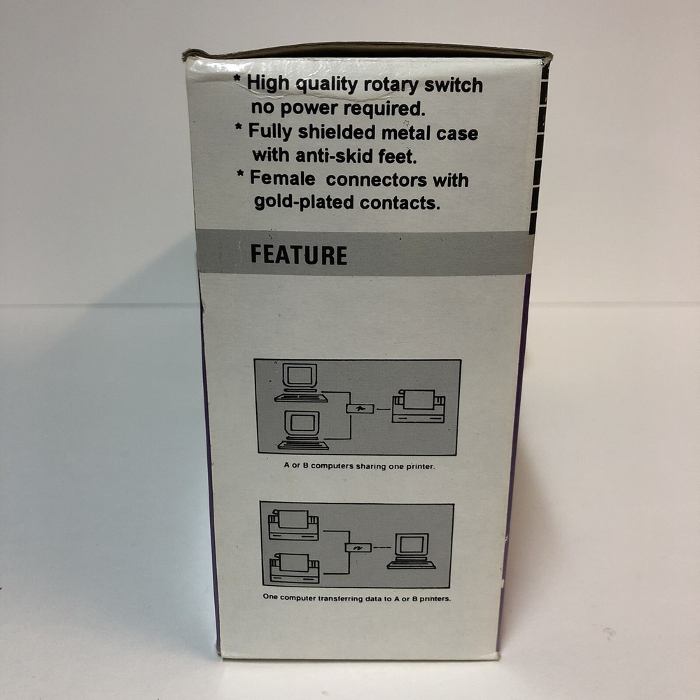 Data Transfer Switch DS25-4 4 Port Very Good Condition