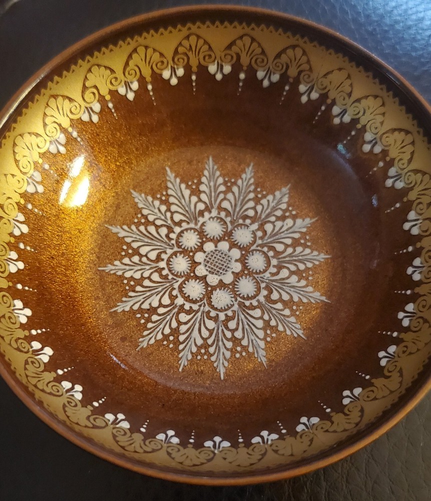 Steinbock Email Handmade In Austria 3" Trinket Dish