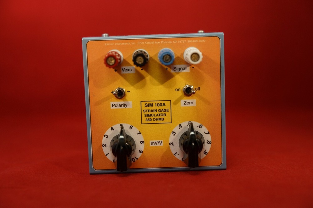 Lincoln Instruments SIM-100 Precision Strain Gage Transducer Simulator