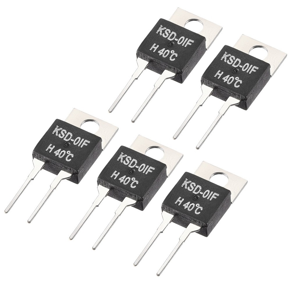 5 x KSD-01F Thermostat Temperature Controller 40℃ N.O Normal Open