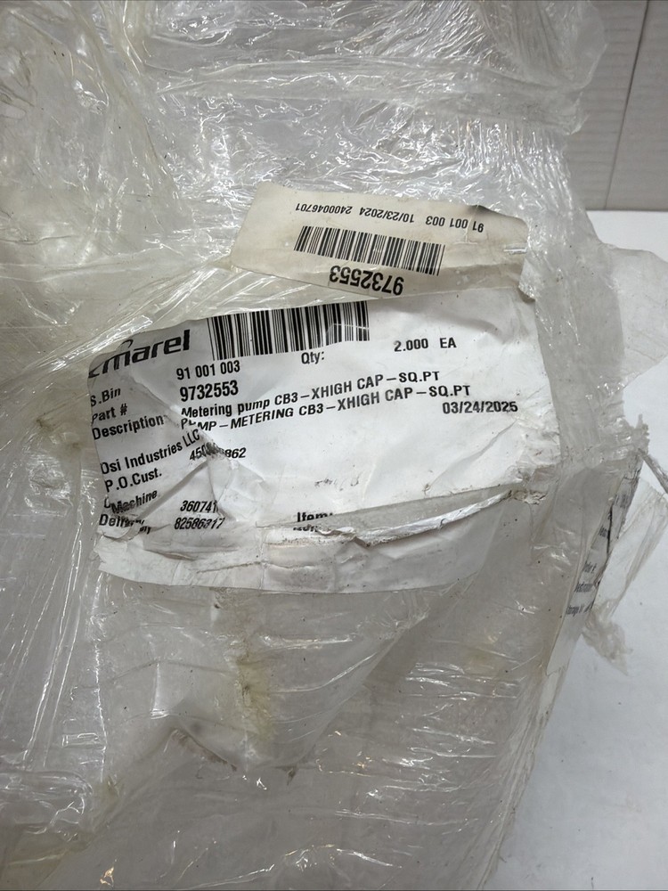 Marel Metering Pump CB3 XHIGH Cap 9732553