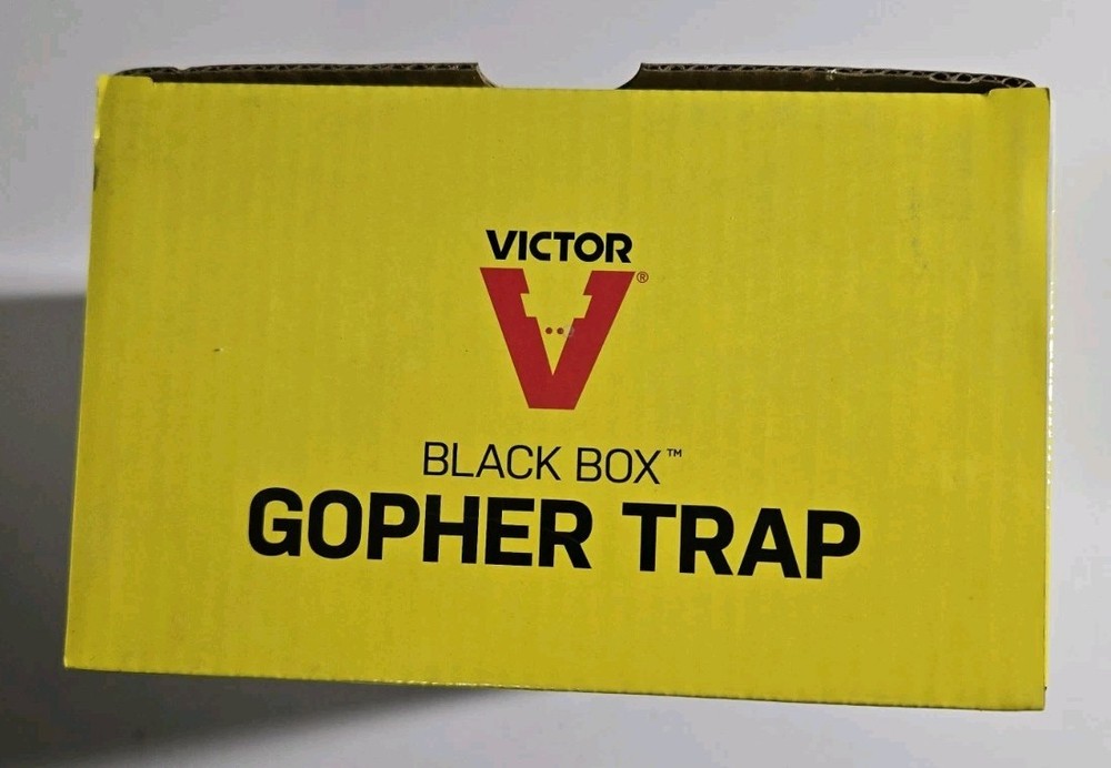 3 Pack Victor Black Box Gopher Trap Easy Safe Durable Reusable