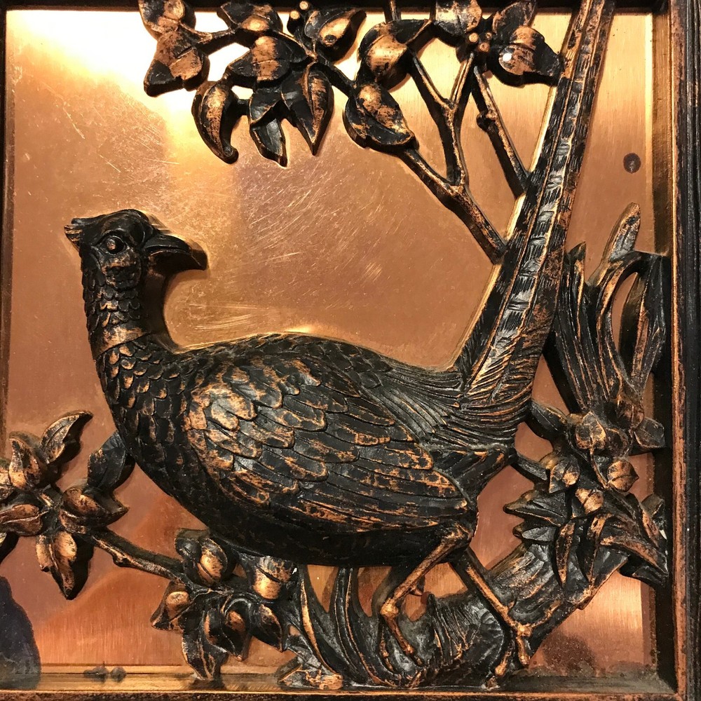 Coppercraft Guild Pheasant Copper 3D wall plaque