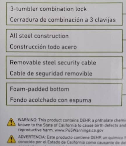 STACK-ON PORTABLE SECURITY CASE PC-95C-18 Combination Lock Protect Valuables