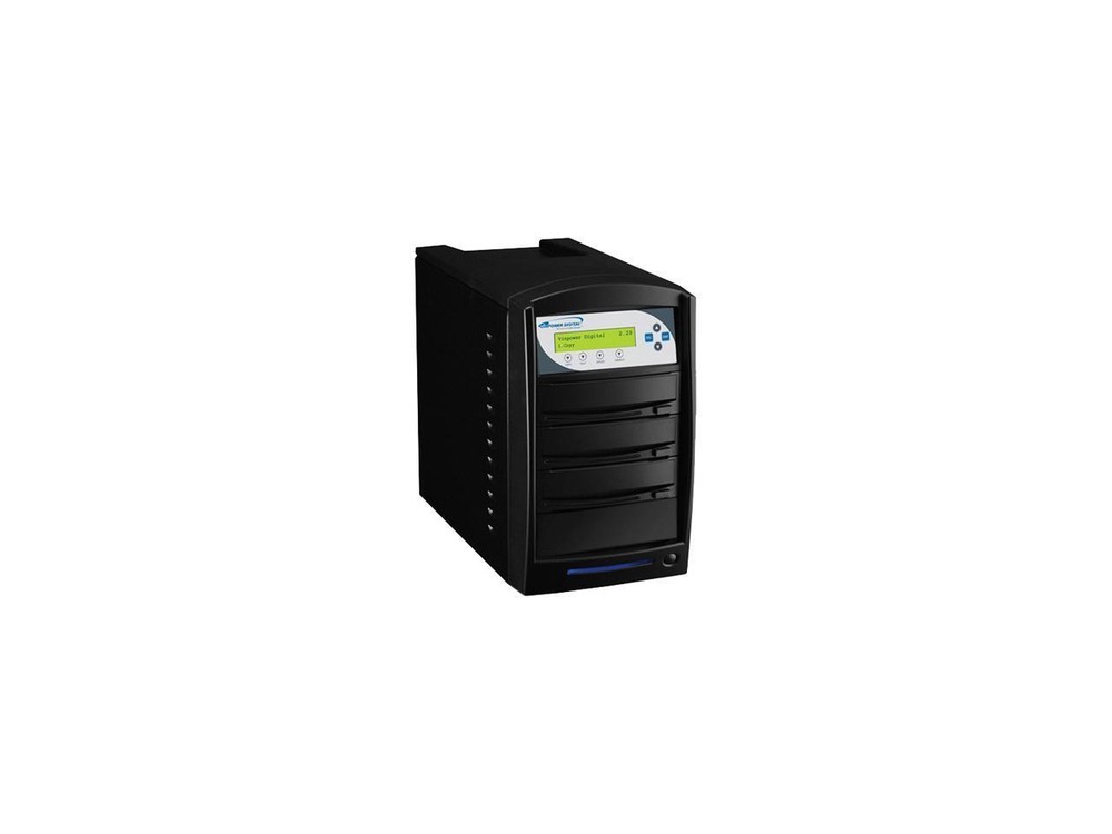 VINPOWER Black 1 to 2 64M Buffer Memory SharkCopier DVD/CD Tower Duplicator with