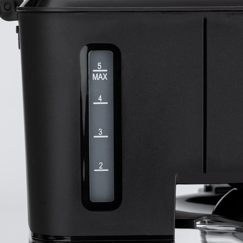 Amazon Basics 5 Cup Drip Coffee Maker with Glass 5-Cup, Matte Black