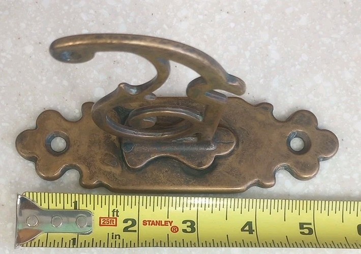 Vintage Brass & Wood Toilet Paper Holder Vintage Made In Italy Brass TP Holder