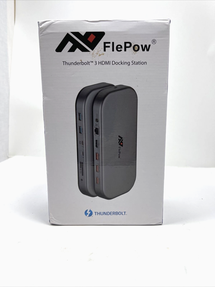Thunderbolt 3 Dock, Docking Station, FlePow 8K Triple Display