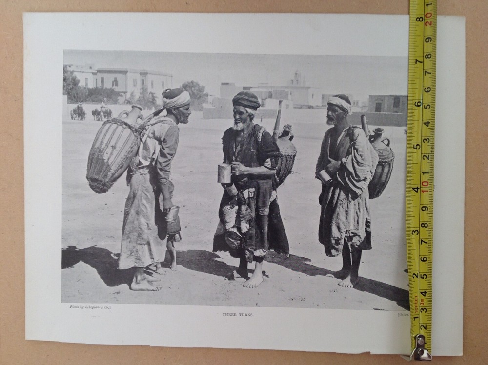 1902 ,Antique print, three Turks