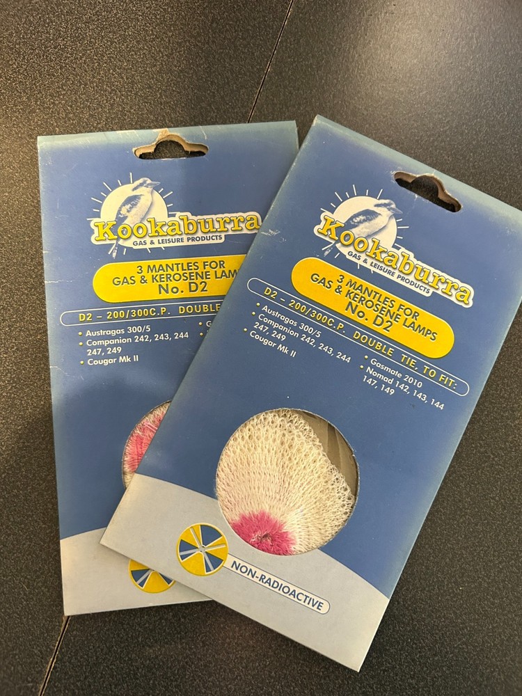 Kookaburra gas lantern mantle size D2