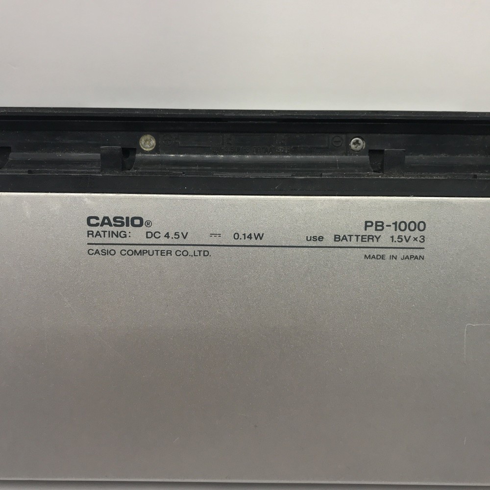 CASIO PB-1000 POCKET PERSONAL COMPUTER TURNS ON (NEEDS REPAIR)