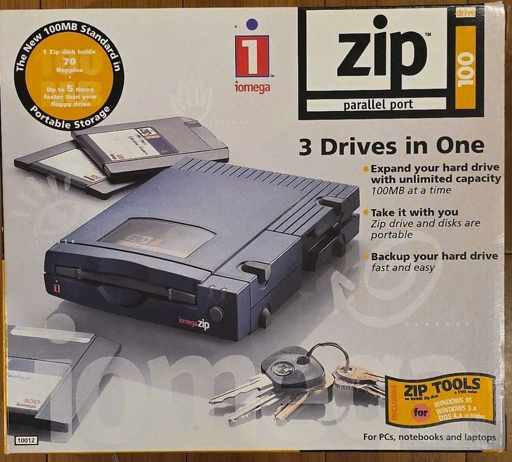 Iomega 100MB Zip 100 Drive 10012 for Windows PC