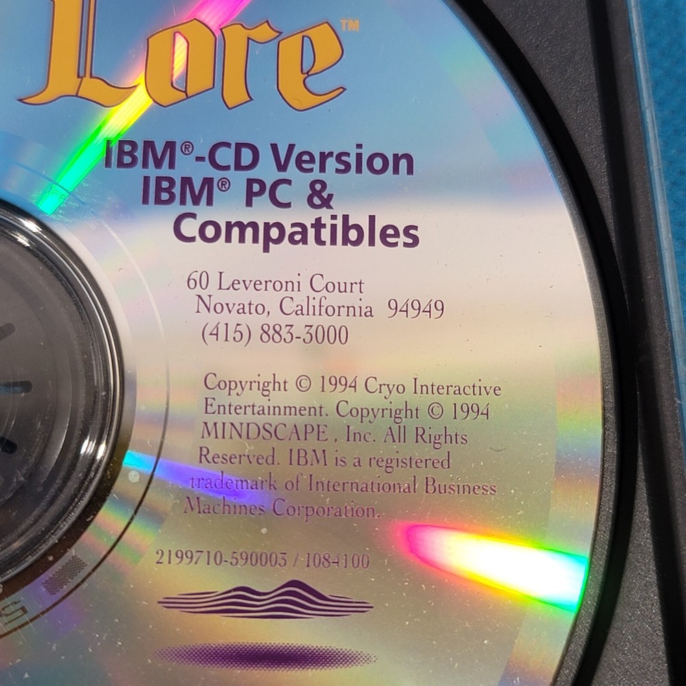Vintage PC CD-ROM Dragon Lore 1994