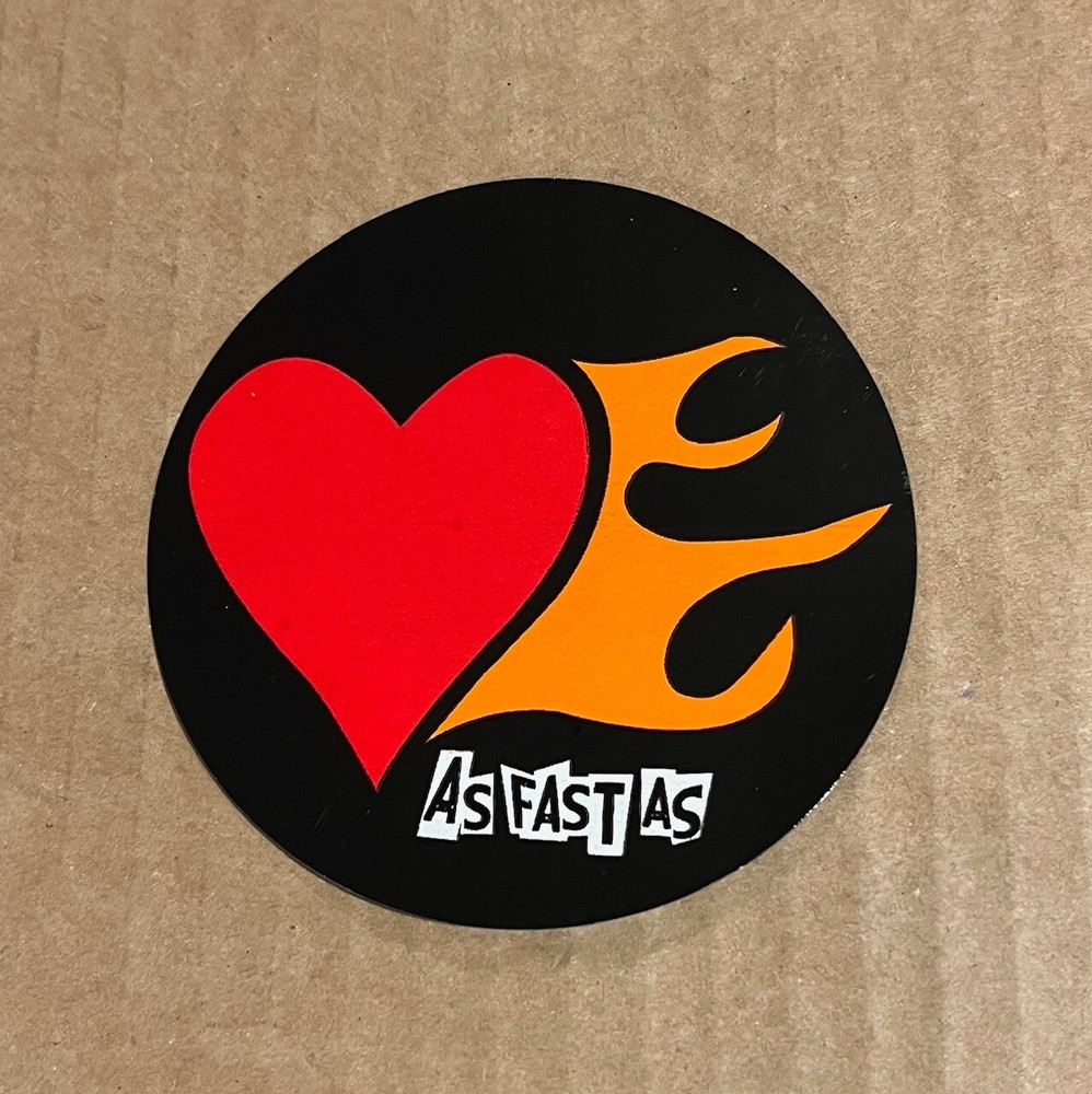 As Fast As - Open Letter to the Damned RARE promo sticker '06