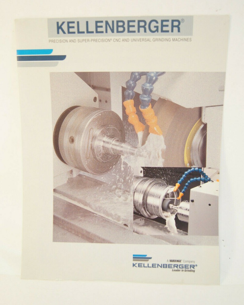 Kellenberger Hardinge Grinding Machine Shop Sales/Specification Brochure